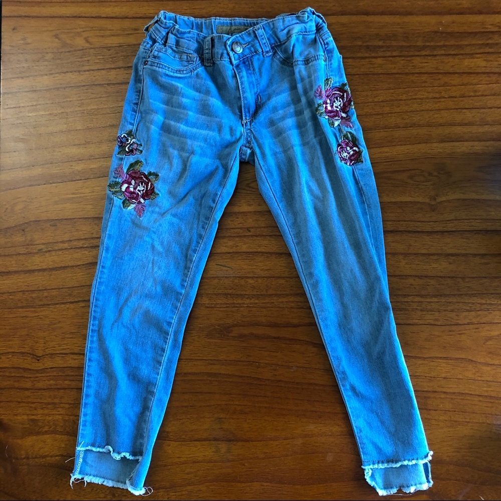 Joe’s Jeans Raw Hem Adjustable Waist Girls 8